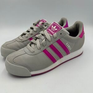 Adidas Samoa J Kids Size 5.5 Grey Pink Y2K Retro Terrace Sneakers 5.5 Q32555